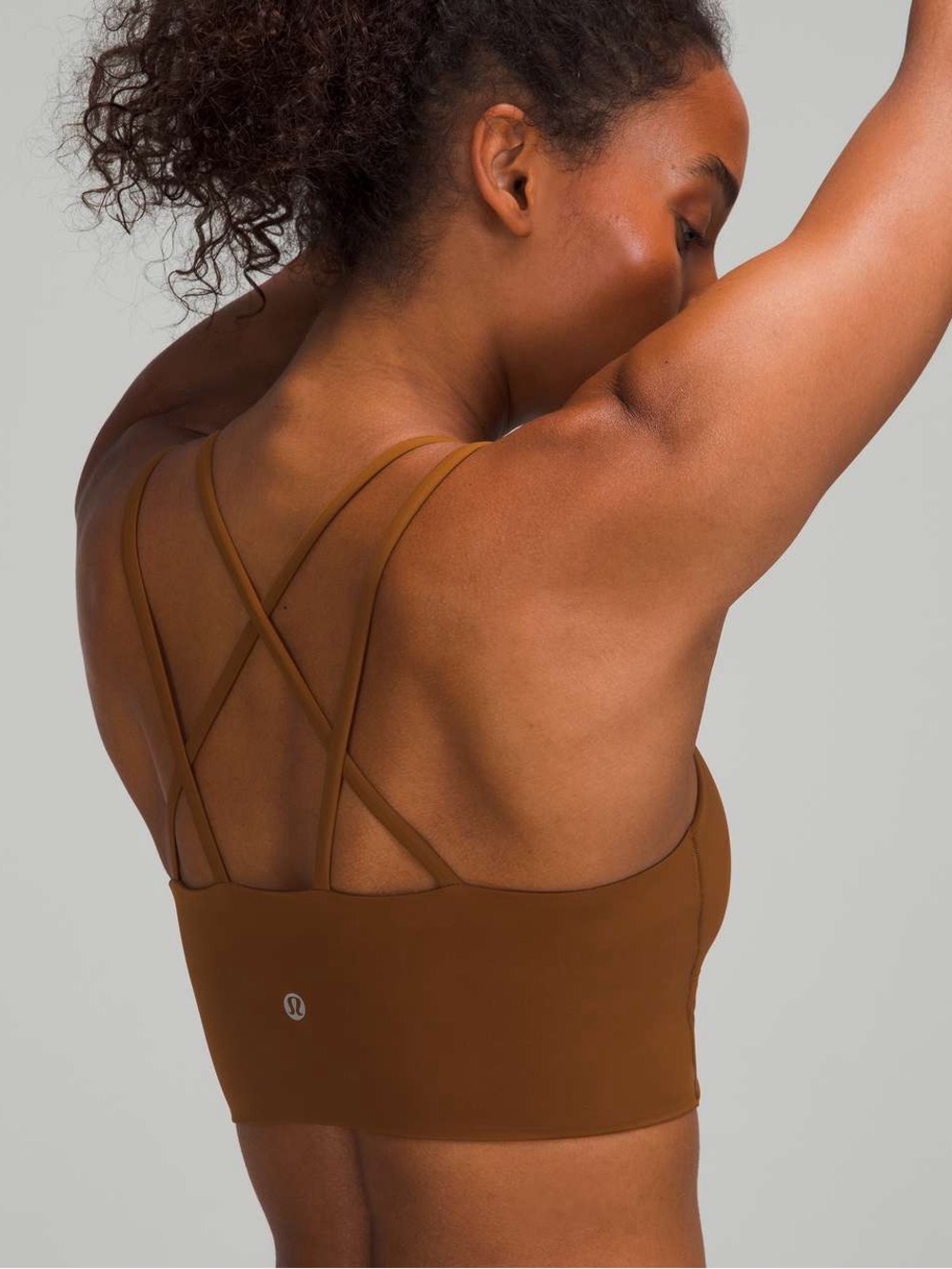 Lululemon Like a Cloud Bra Longline, B/C Cup Size 6 Copper Brown